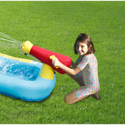 Happy Hop Playcenter with Inflatable Water Slide for Kids - 440x330x235cm