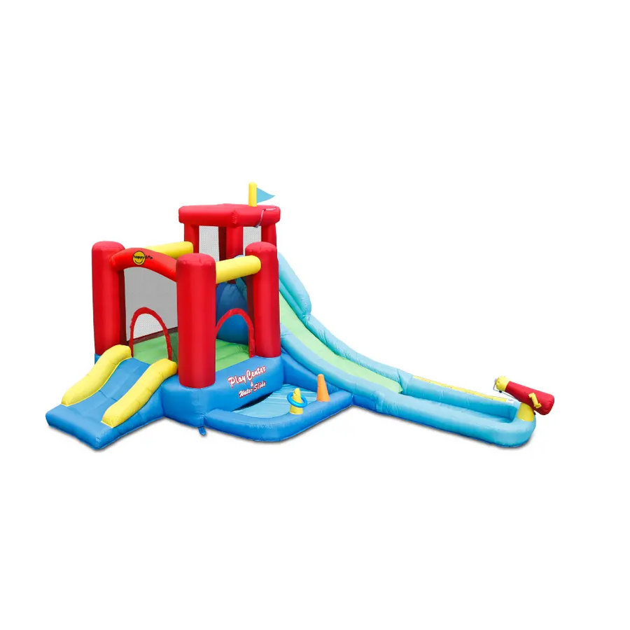 Happy Hop Playcenter with Inflatable Water Slide for Kids - 440x330x235cm