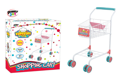Power Joy Yumyum Metal Shopping Cart Playset