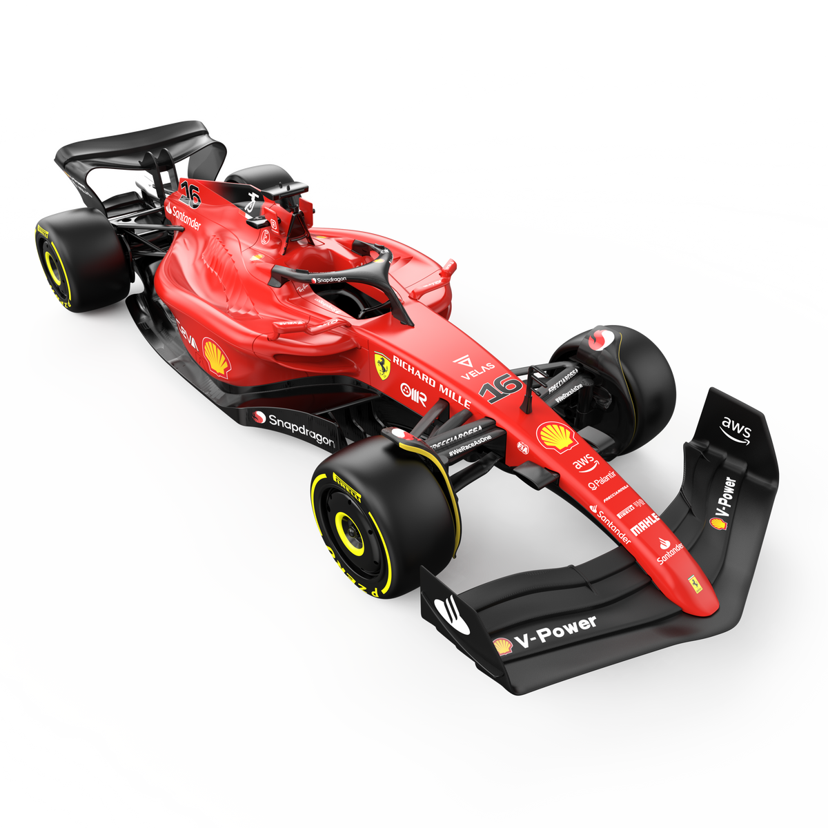 Power Joy RC 1/12 Ferrari F1 75 Battery-Operated Formula 1 Racing Car Toy for Kids with Responsive Steering & Realistic Design