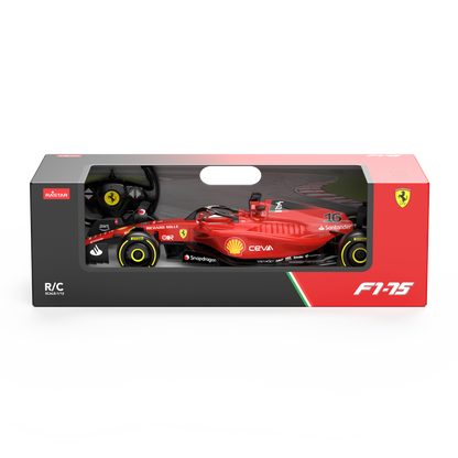 Power Joy RC 1/12 Ferrari F1 75 Battery-Operated Formula 1 Racing Car Toy for Kids with Responsive Steering & Realistic Design