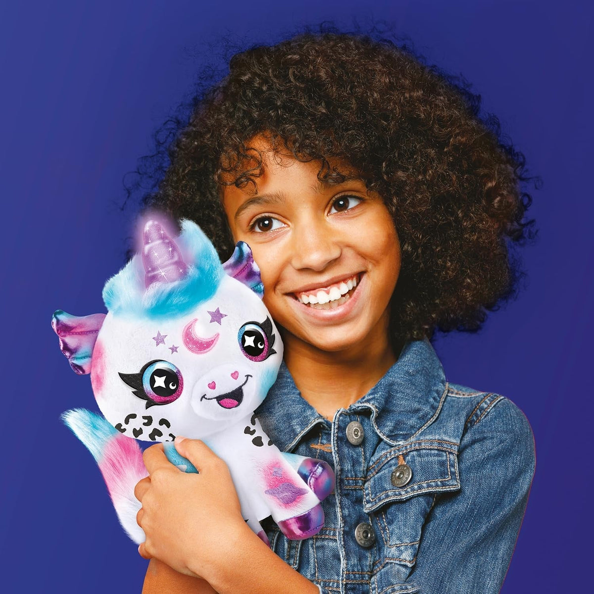 Airbrush Plush Cosmic Unicorn Battery-Operated