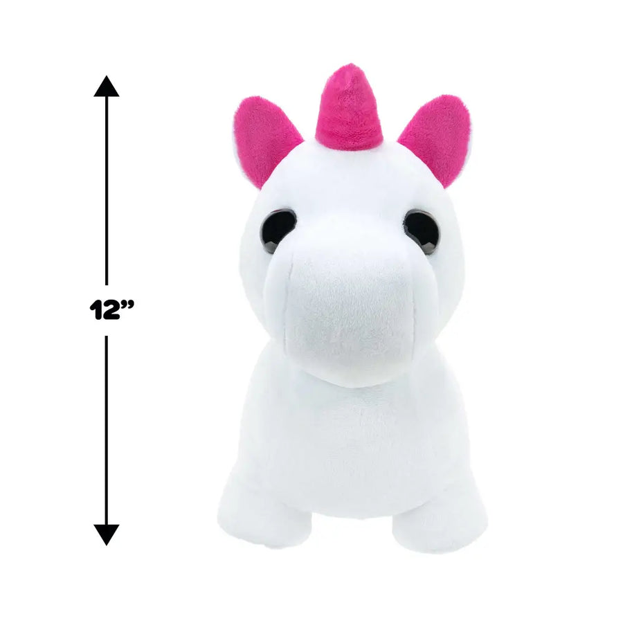Adoptme Plush Neon Unicorn 12 Inch Battery-Operated