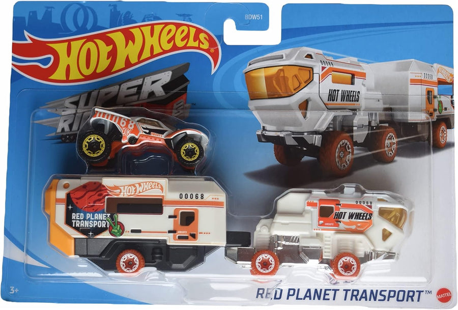 Hot Wheels Red Planet Transport Super Rigs Truck & Vehicle Set