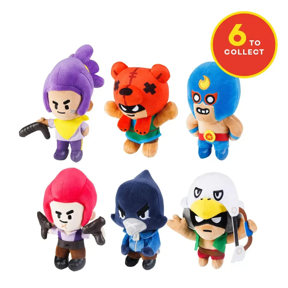 Brawl Stars Plush 6 Inch Assortment