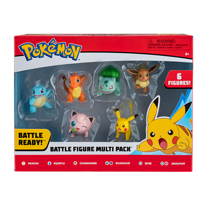 Pokemon Battle Action Figure Multi 6 Pack Assortment