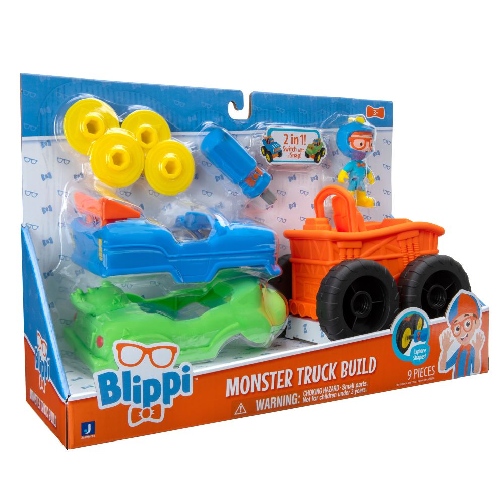 Blippi Feature Vehicle Monster Truck Assortment