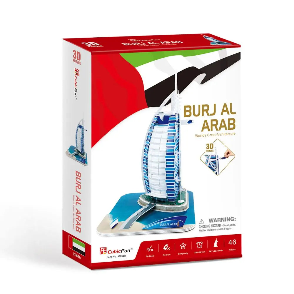 3D Puzzle Burj Al Arab 46-Piece UAE