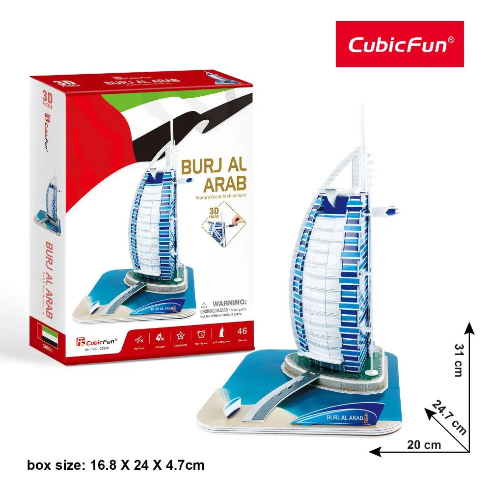 3D Puzzle Burj Al Arab 46-Piece UAE