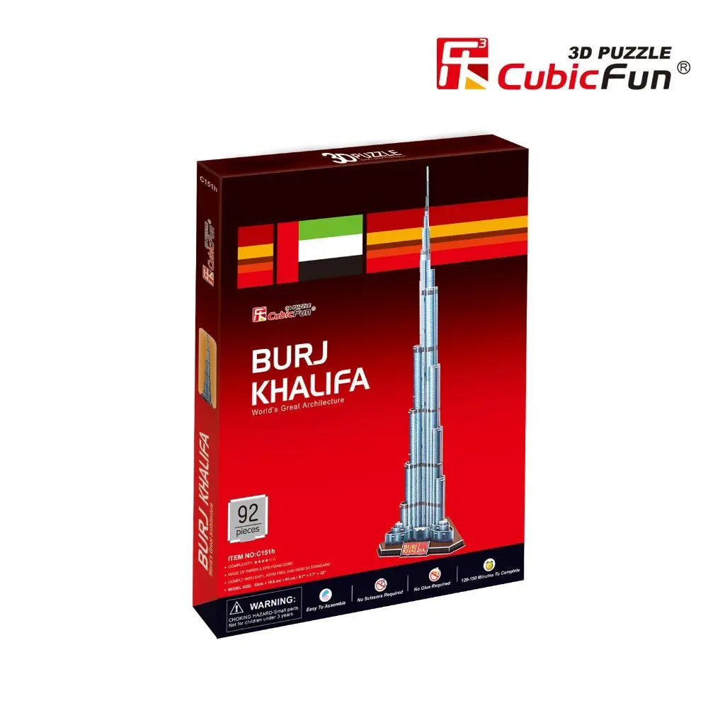 3D Puzzle Burj Khalifa 92-Piece UAE