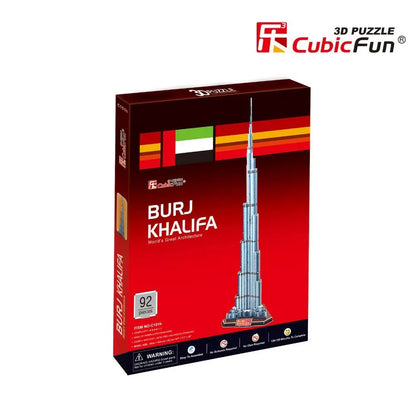 3D Puzzle Burj Khalifa 92-Piece UAE