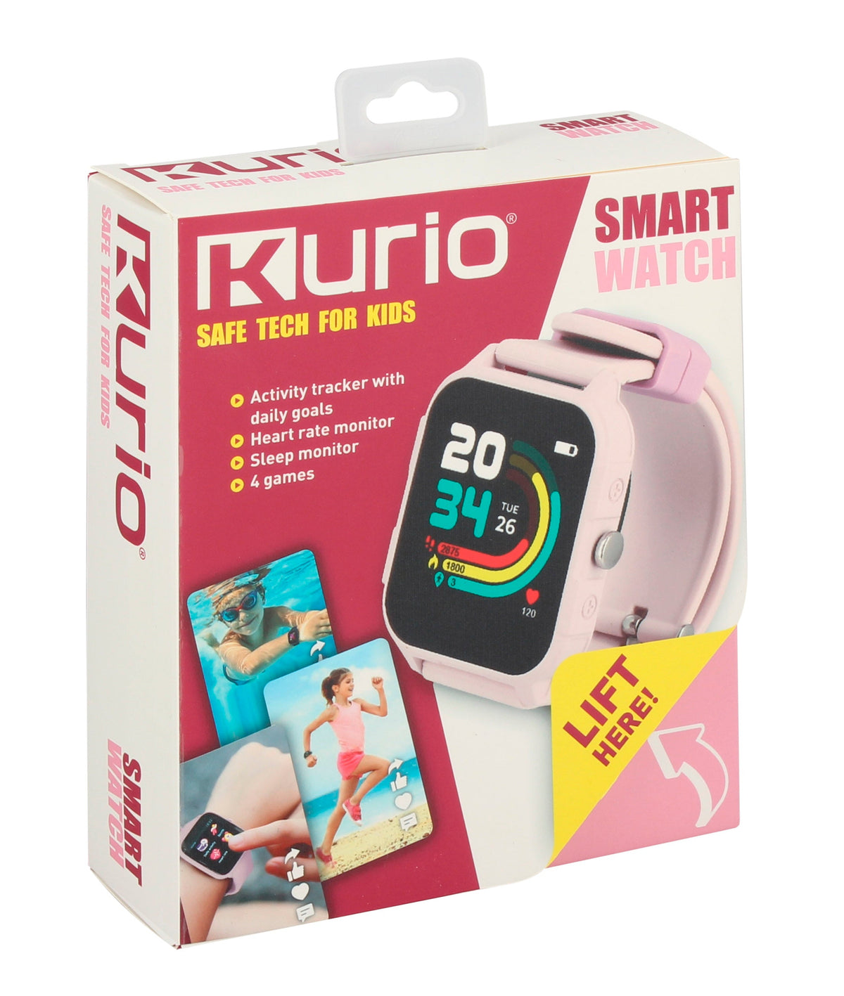 Kurio Smartwatch Pink Battery-Operated
