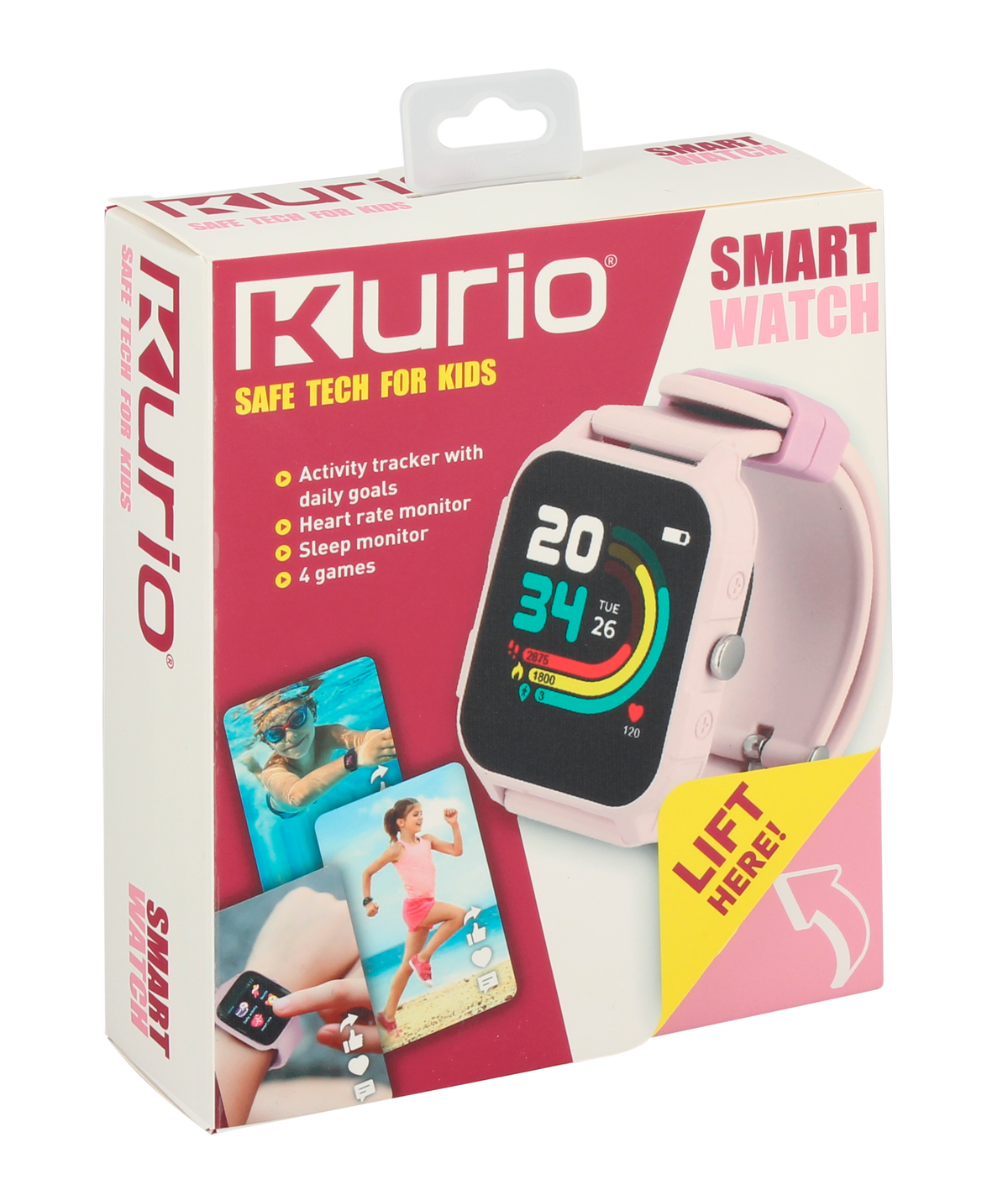 Kurio Smartwatch Pink Battery-Operated