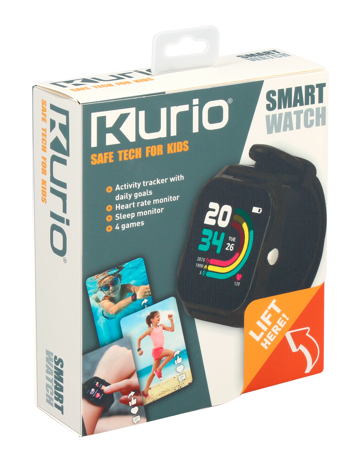 Kurio Smartwatch Black Battery-Operated