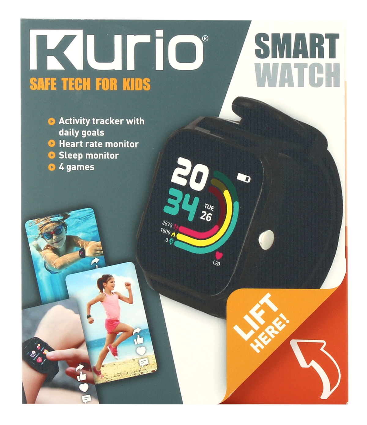 Kurio Smartwatch Black Battery-Operated