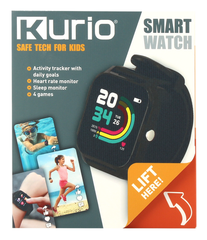 Kurio Smartwatch Black Battery-Operated