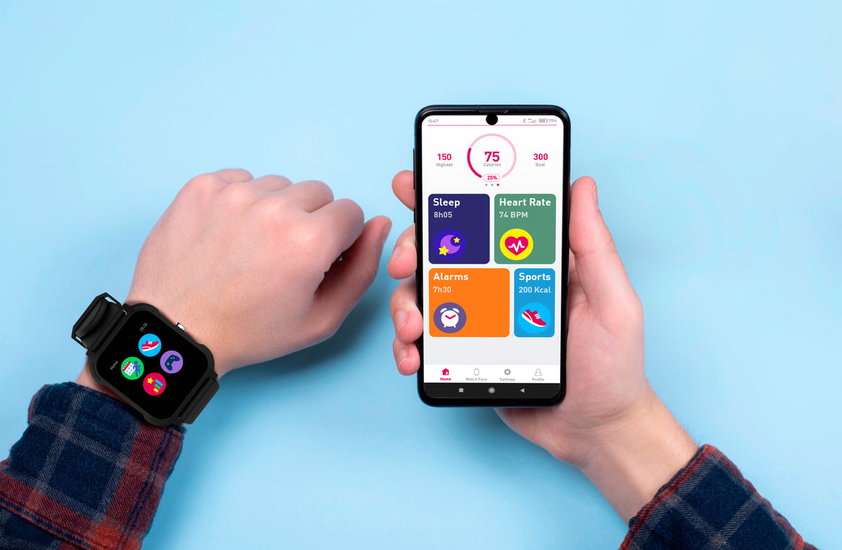 Kurio Smartwatch Black Battery-Operated