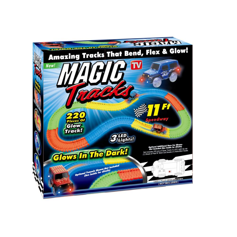 Power Joy Magic Track 220-Piece 11Ft Battery-Operated