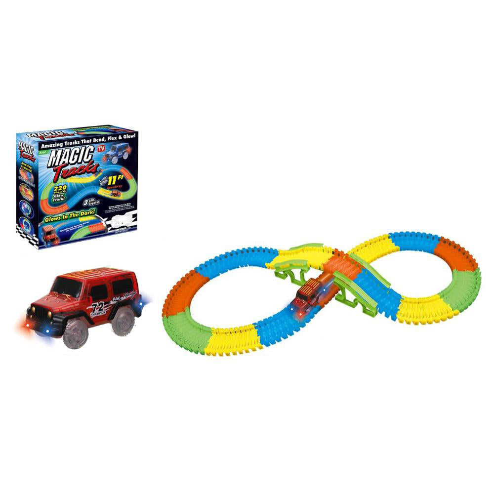 Power Joy Magic Track 220-Piece 11Ft Battery-Operated