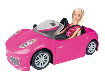 Power Joy Leila Dream Car 35cm with Doll Stylish Fashion Doll & Toy Car Playset