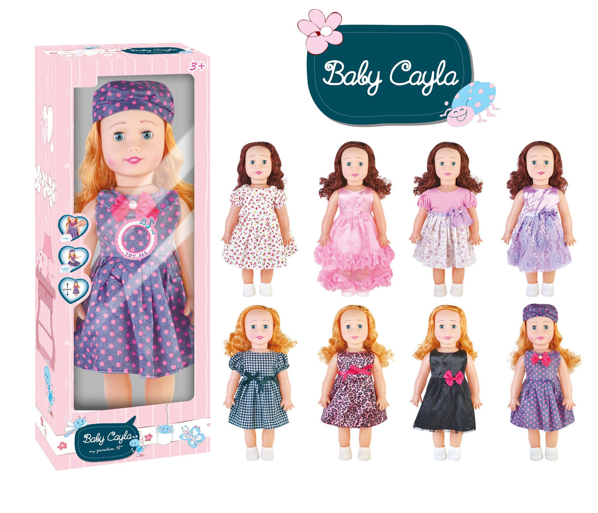 Power Joy Baby Cayla Mygenera 46cm Assortment Battery-Operated