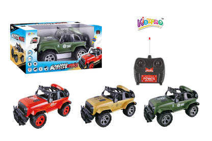 Kidzpro 1:10 RC Monster Truck with Lights - Assorted Colors, Random Selection