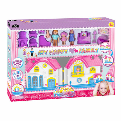 Power Joy Playhome My Happy Family Playset Battery-Operated
