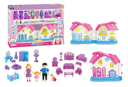 Power Joy Playhome My Happy Family Playset Battery-Operated