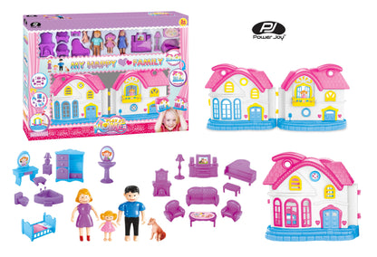 Power Joy Playhome My Happy Family Playset Battery-Operated