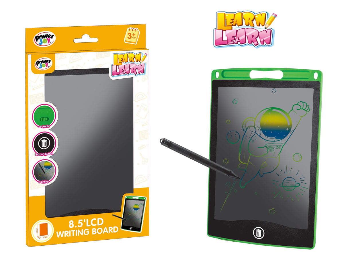 Power Joy Learn LCD Writing Board 8.5 Inch Battery-Operated
