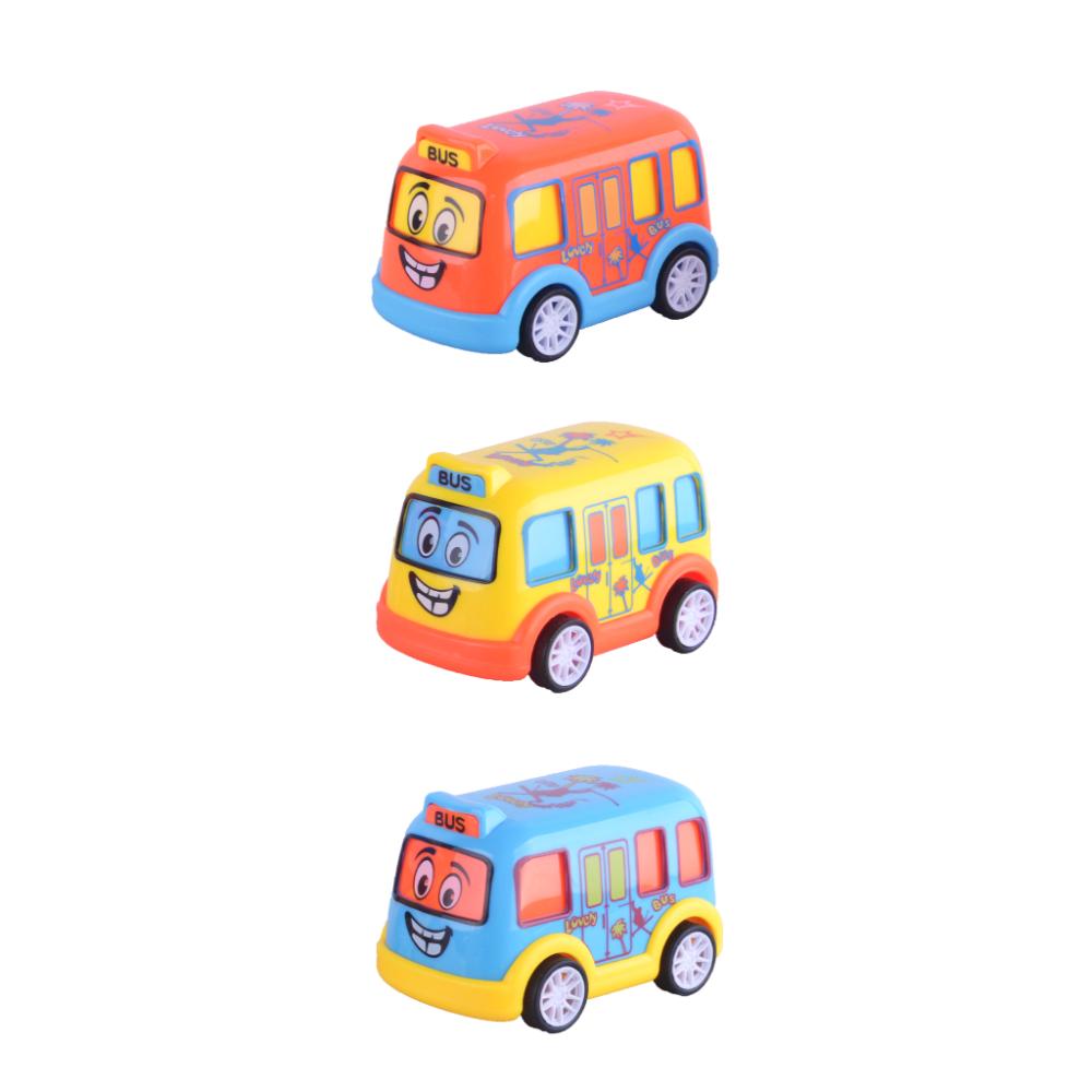 Kidzpro Funky Pull-Back Vehicles Toys for Kids - 3 Pieces Assorted