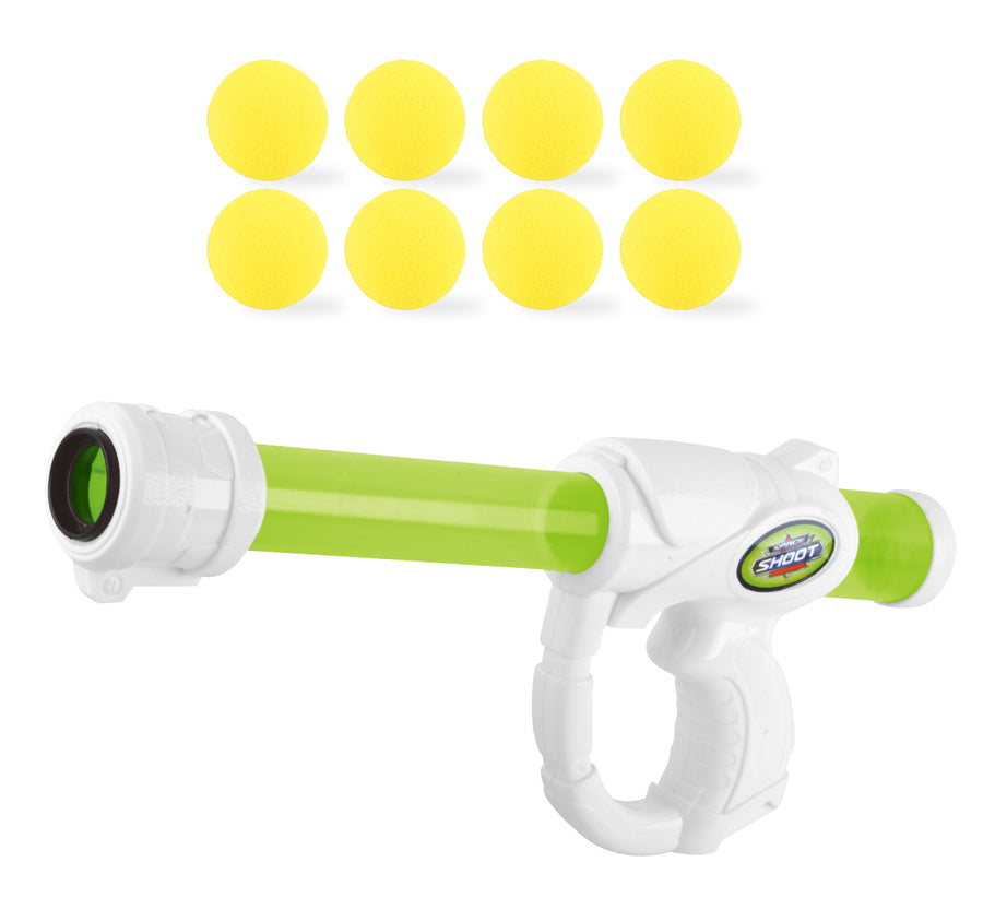 Power Joy Shooterz X-Blaster 6 Foam Ball Blaster with 8 EVA Foam Balls for Kids