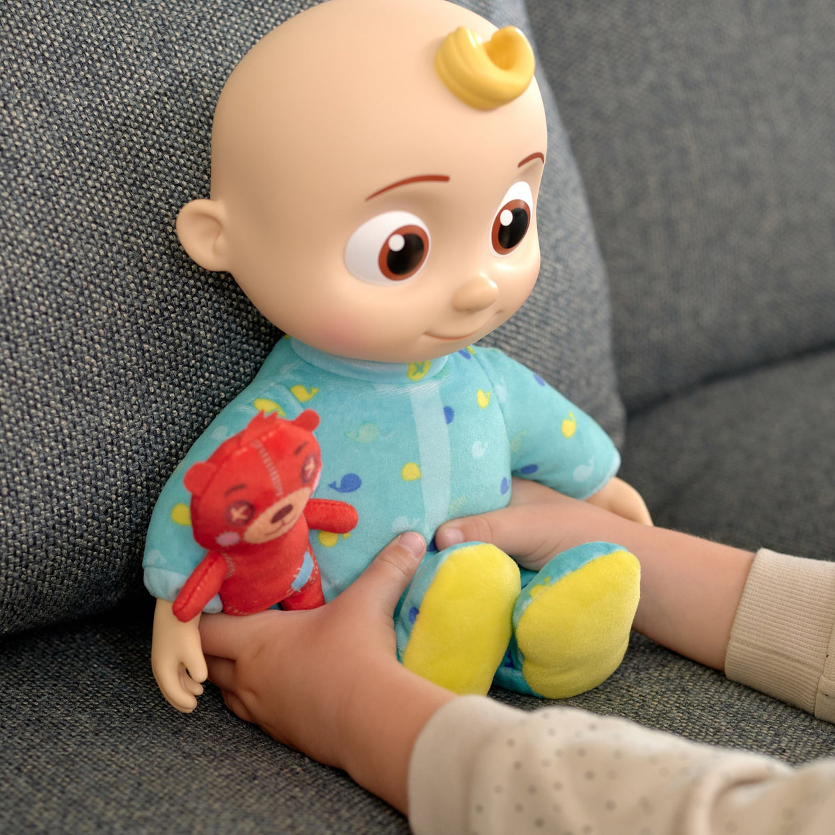 CoComelon Musical Bedtime JJ Soft Doll for Toddlers and Preschool Kids