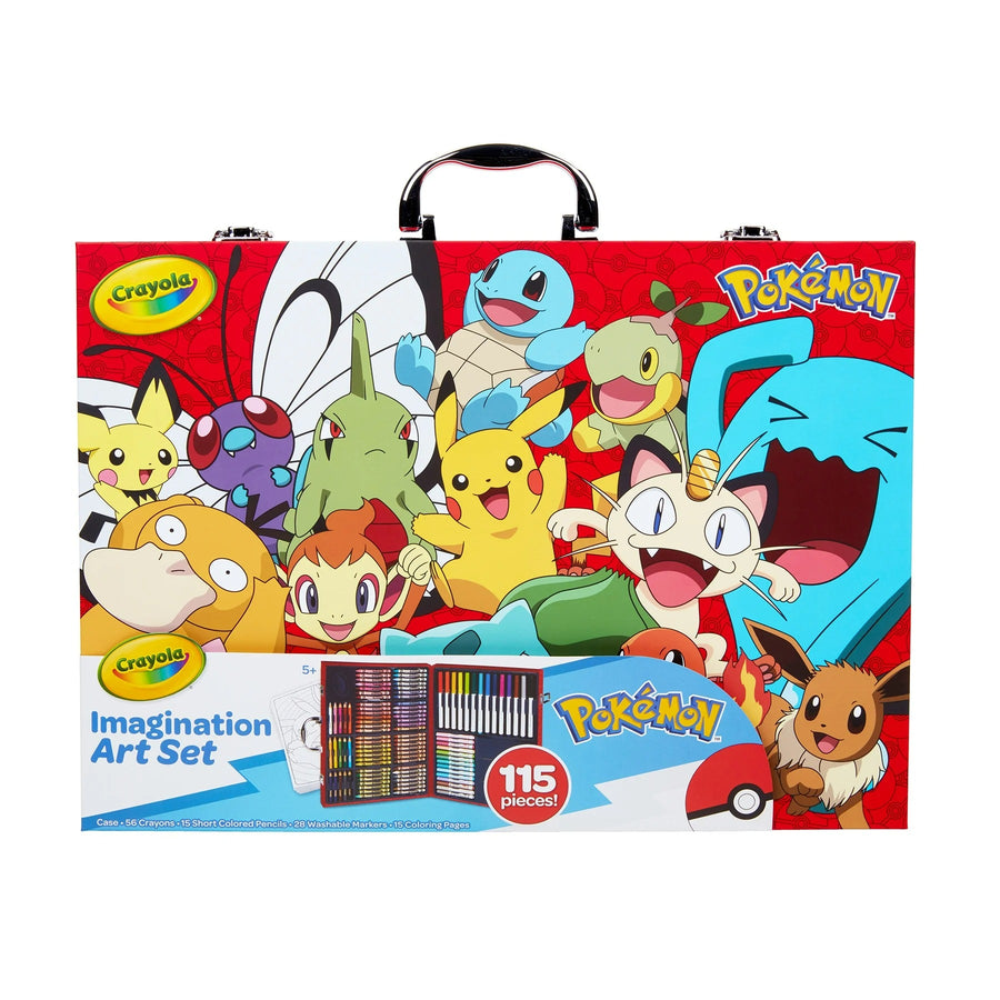 Crayola Pokemon Creative Art Set for Kids - 115 Pieces
