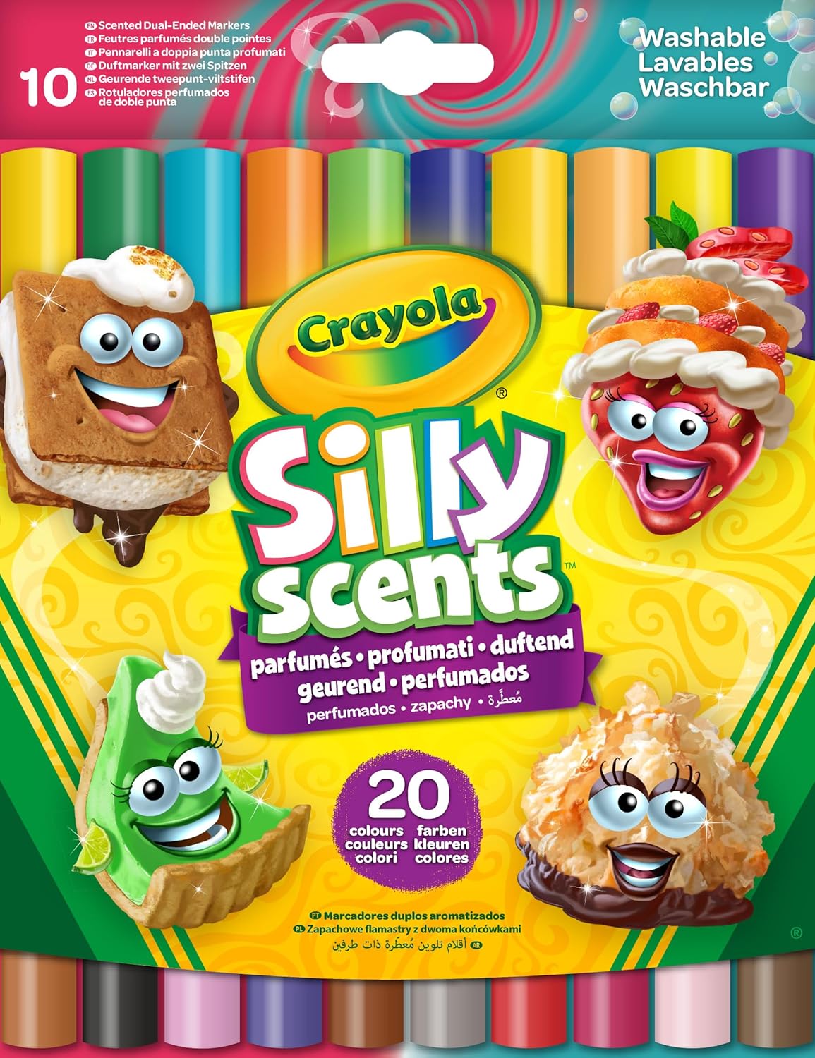 Crayola Silly Scents Double-Tip Broad Line Markers