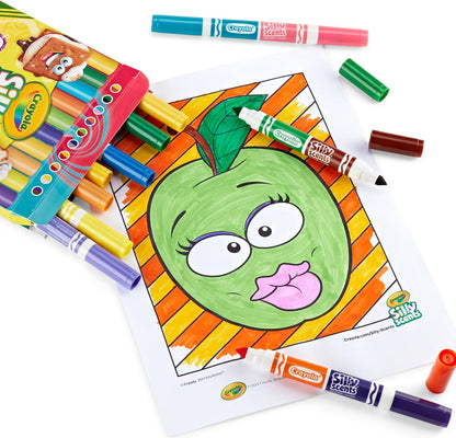 Crayola Silly Scents Double-Tip Broad Line Markers