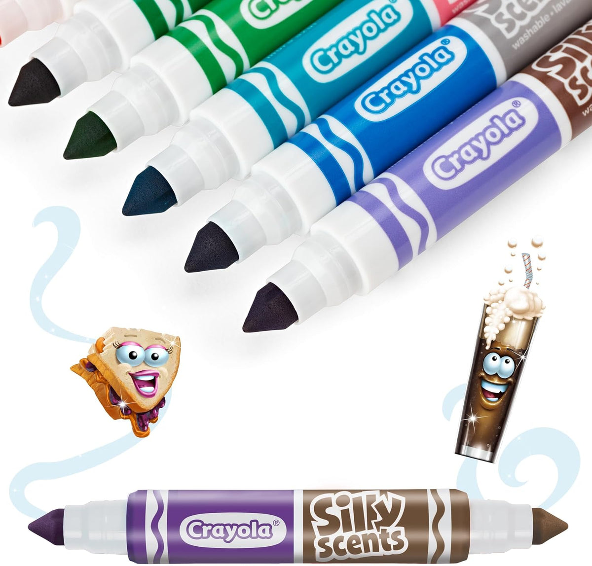 Crayola Silly Scents Double-Tip Broad Line Markers