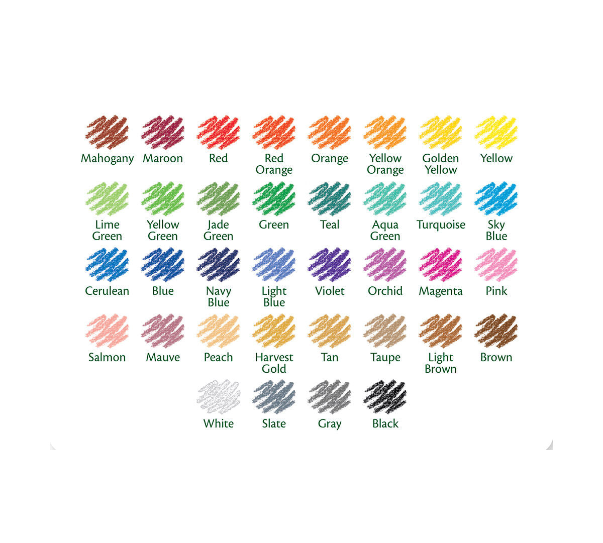 Crayola Kids Erasable Colored Pencil Set 36-pieces