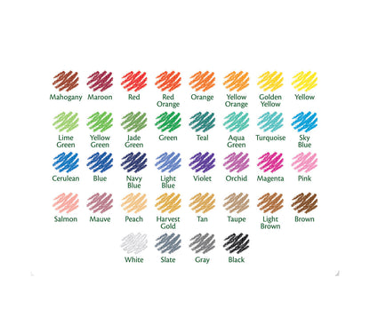 Crayola Kids Erasable Colored Pencil Set 36-pieces