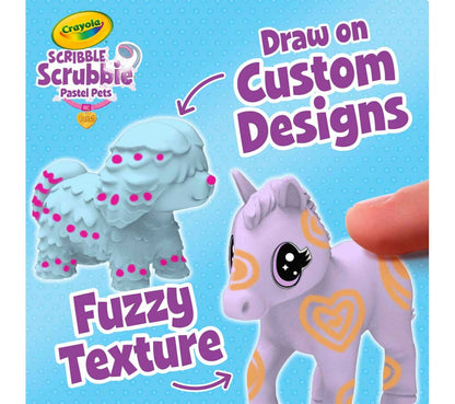 Crayola Scribble Scrubbie Pastel Pet Coloring Set 3-pieces