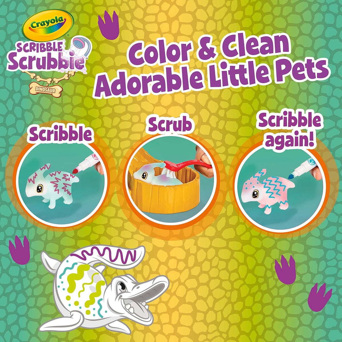 Crayola Scribble Scrubbie Pets Dino Waterslide