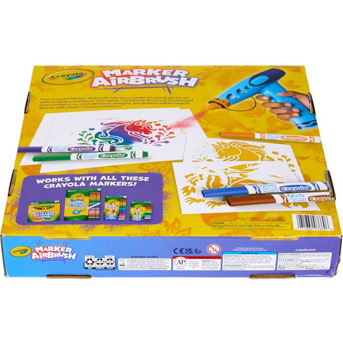 Crayola Marker Airbrush Kit Battery-Operated