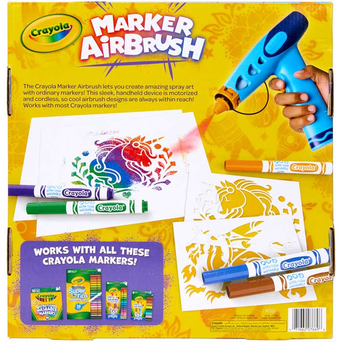 Crayola Marker Airbrush Kit Battery-Operated