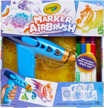 Crayola Marker Airbrush Kit Battery-Operated