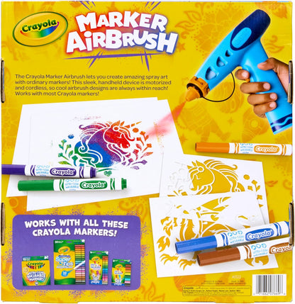 Crayola Marker Airbrush Kit Battery-Operated