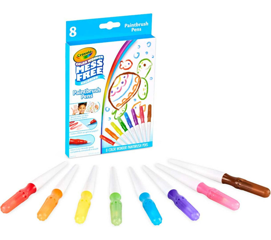 Crayola Color Wonder Mess-Free Paintbrush Pens 8-pieces