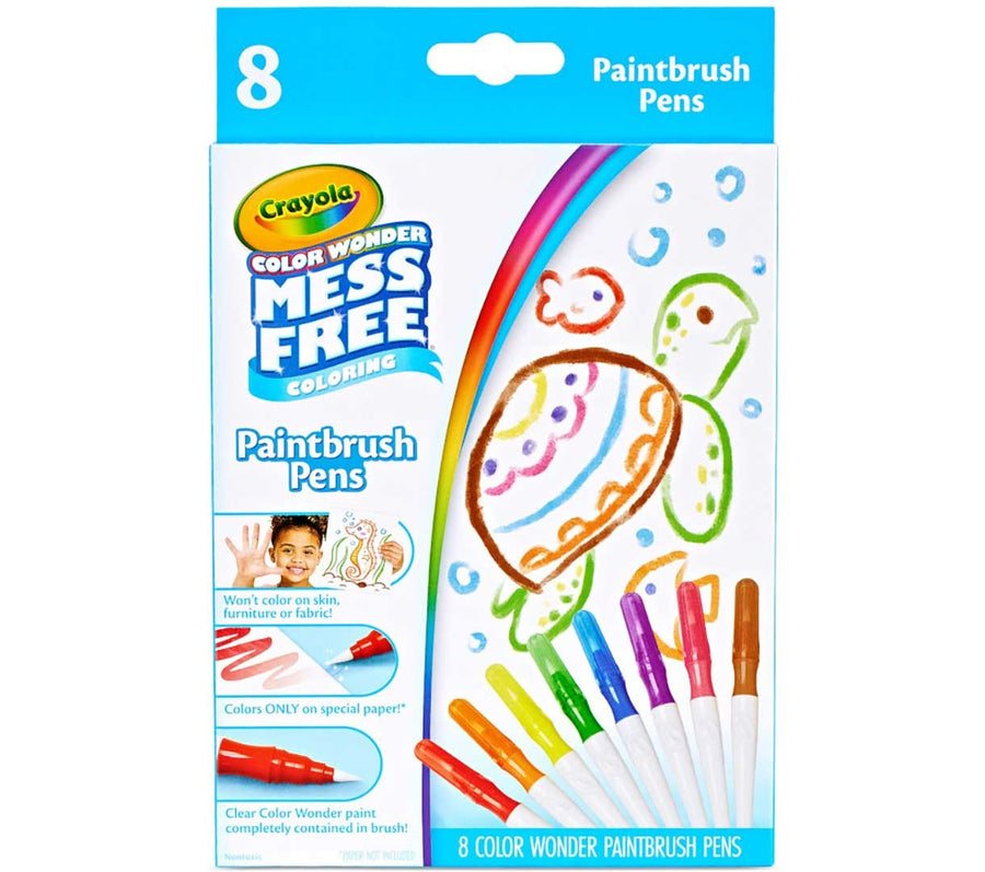 Crayola Color Wonder Mess-Free Paintbrush Pens 8-pieces