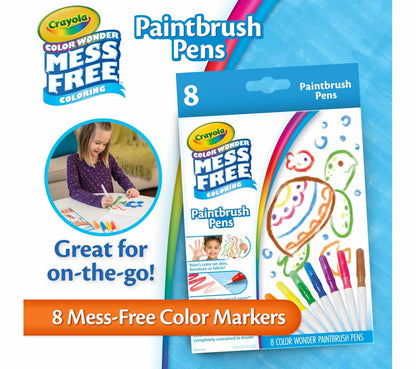 Crayola Color Wonder Mess-Free Paintbrush Pens 8-pieces