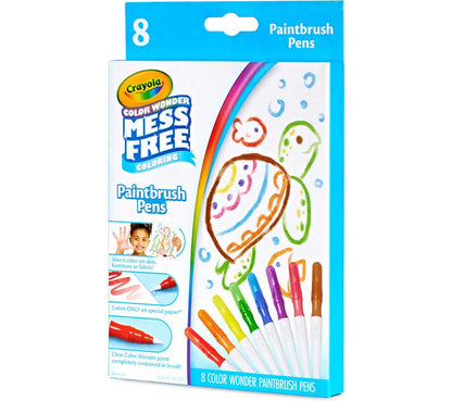 Crayola Color Wonder Mess-Free Paintbrush Pens 8-pieces