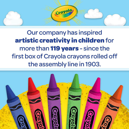 Crayola SuperTips Fine & Broad Tip Washable Markers 50-pieces